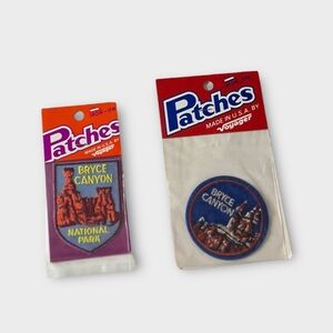 Vintage Bryce Canyon National Park Voyager Travel Patches NEW Old Stock